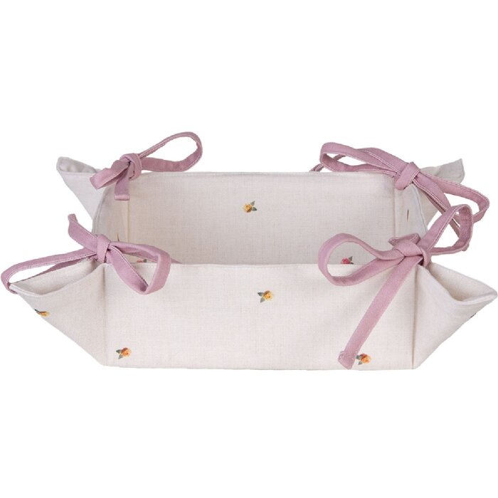 Coș de pâine Clayre & Eef EWC47, bej-brun, pătrat 35x35x8 cm