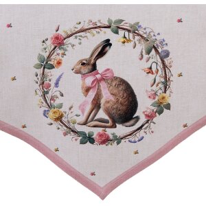 Clayre & Eef EWC65 Tischläufer 50x160 cm Beige-Braun