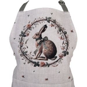 Clayre & Eef NLE41 Schürze 70x85 cm Beige-Braun