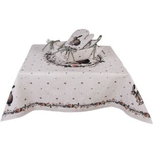 Clayre & Eef NLE44 Ofenhandschuh 18x30 cm Beige-Braun