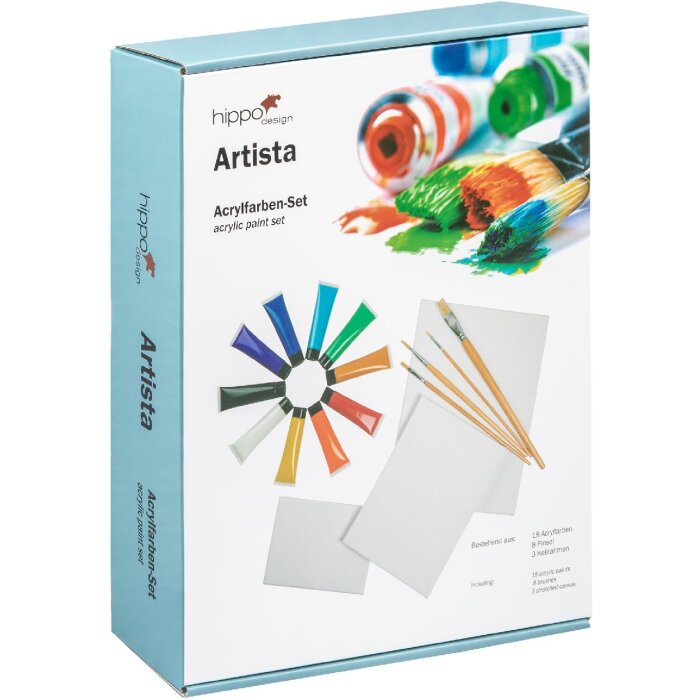 Set acrilic Walther cu lână și pincel – pentru artisti pasionați