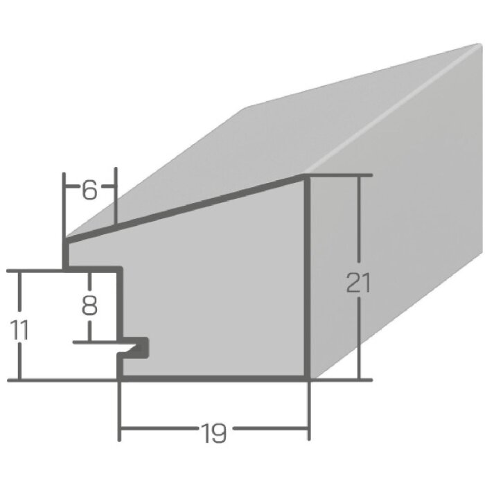 Ramă foto din lemn MendeFrames H130 albă 50x75 cm cu sticlă antireflex