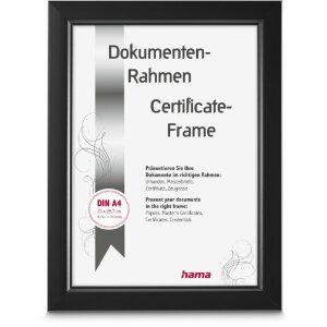 Rama foto din plastic Chill, neagră, format A4