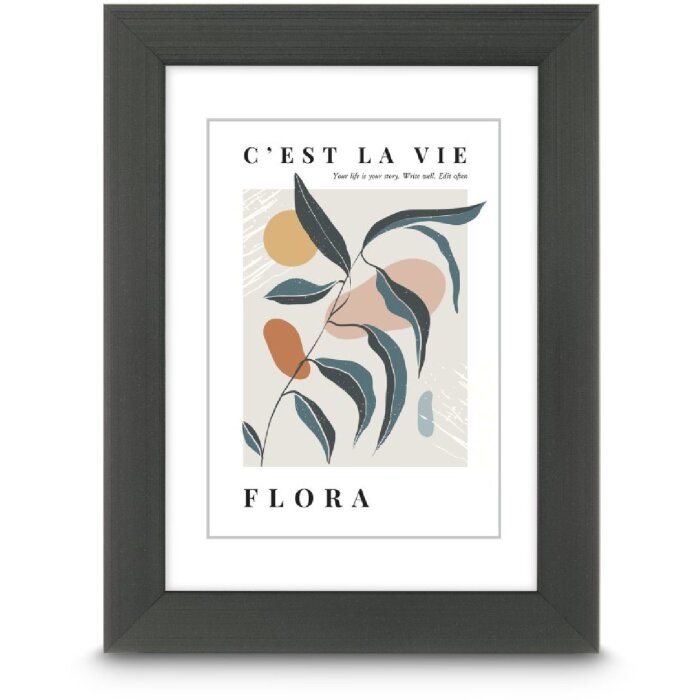 Ramă foto Hama Flora, contrast gri, 15 x 20 cm