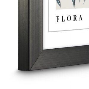 Ramă foto Hama Flora, contrast gri, 15 x 20 cm