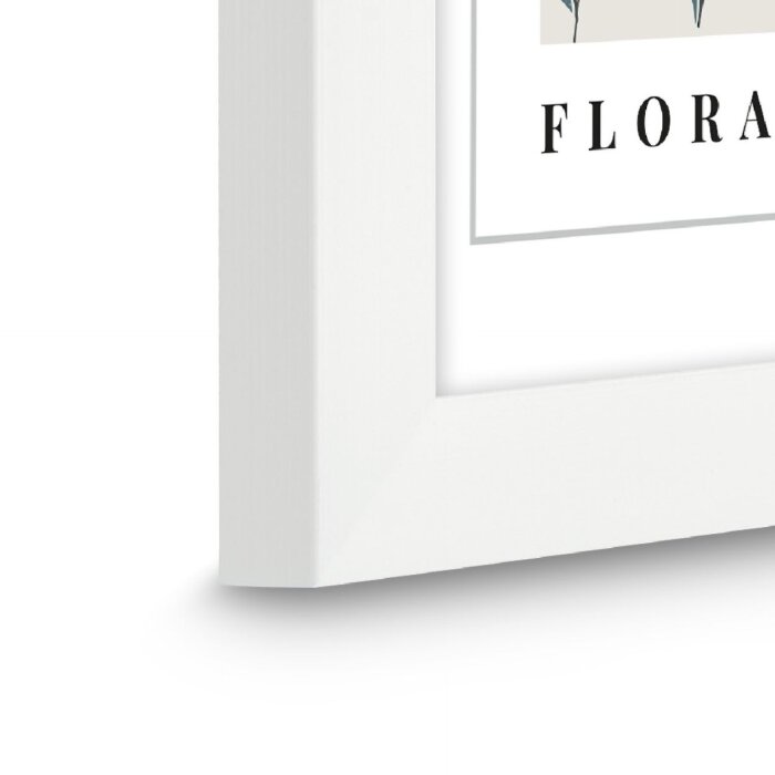Ramă foto Hama Flora albă, 15x20 cm