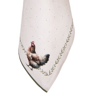 Clayre & Eef BYC42 Küchentuch 50x70 cm Beige-Braun 100% Baumwolle