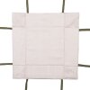 Clayre & Eef BYC47 Brotkörbchen 35x35x8 cm Baumwolle beige grün Landhausstil