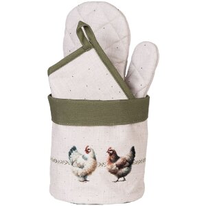 Clayre & Eef BYC50 Brotkörbchen Ø 15x16 cm Beige-Braun