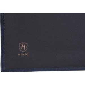 Henzo Fotoalbum LONZO XL 30x36,5 cm blau 80 schwarze Seiten Kunstleder