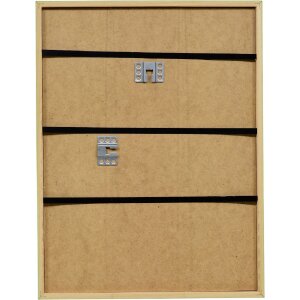 Rama foto din lemn masiv cu profil neongreu 20x20 cm, sticlă de muzeu