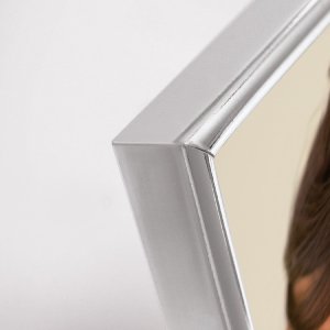 ZEP Metall-Fotorahmen ELAINE 7x10 cm Silber glänzend stabiler Aufsteller