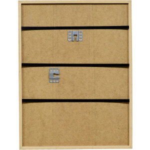 Rama foto din lemn masiv neonorange 40x60 cm cu sticlă de muzeu acrilic