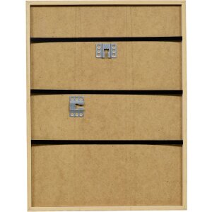 Rama foto din lemn masiv, profil neonorange 20x25 cm, cu sticlă de muzeu acrilic