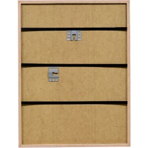 Rama foto din lemn masiv Profil neonrot 14,8x21 cm cu acrilic