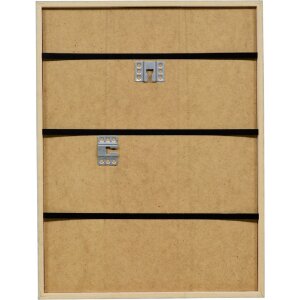 Ramă foto din lemn masiv cu profil neon albastru 30x45 cm, sticlă acrilică