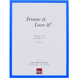 Rama foto din lemn masiv Profil neonblu 27x48 cm cu...