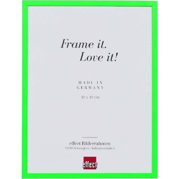 Ramă foto din lemn neongreen 25x60 cm cu acrilic UV-protectie