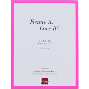 Ramă foto din lemn masiv Profil neonpink 21x29,7 cm cu...