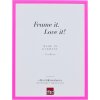 Ramă foto din lemn masiv Profil neonpink 21x29,7 cm cu acrilic