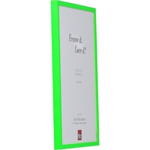 Ramă foto din lemn masiv neongreen 20x28 cm cu sticlă acrilică