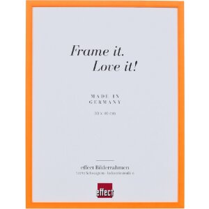 Rama foto Effect din lemn masiv, neonorange, 20x28 cm, cu...