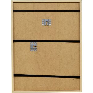 Rama foto din lemn masiv cu profil neongelb 21x28 cm, sticlă transparentă