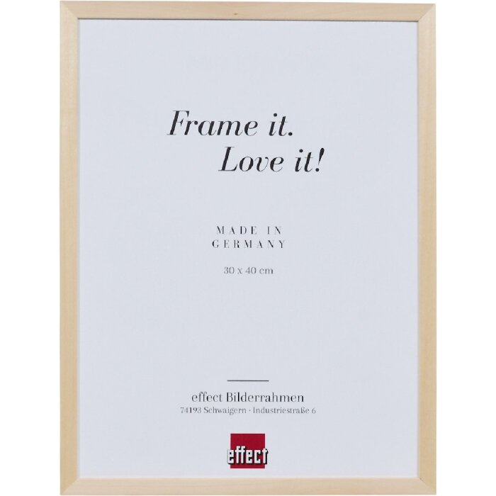 Rama foto Effect Profil 2490 din lemn natural 40x60 cm cu sticlă acrilică de muzeu