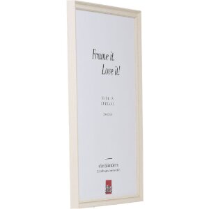 Rama foto Effect Profil 2440 albă 25x50 cm cu sticlă de muzeu