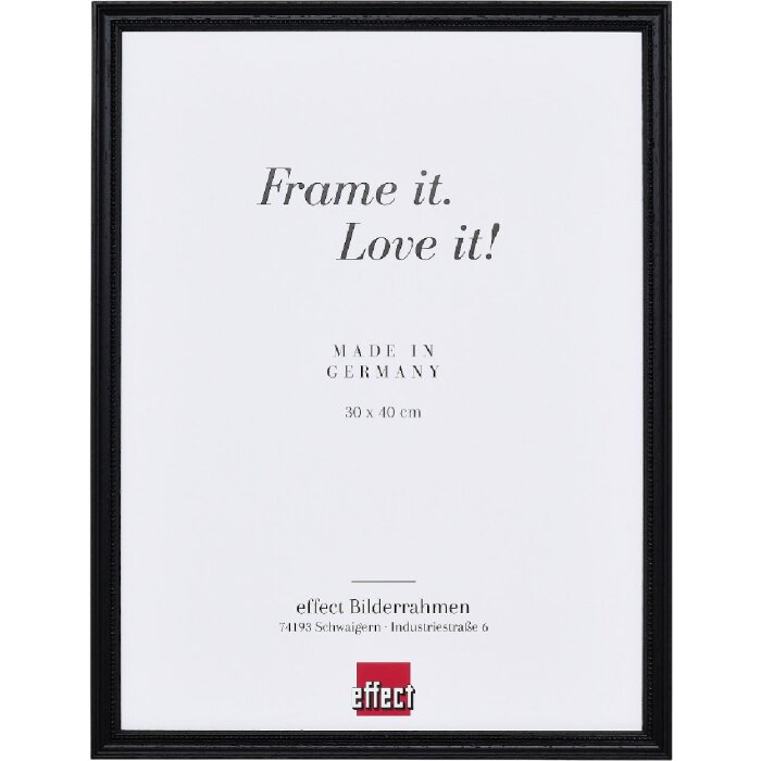 Ramă foto din lemn Profil 2440 negru 21x29,7 cm cu sticlă de muzeu