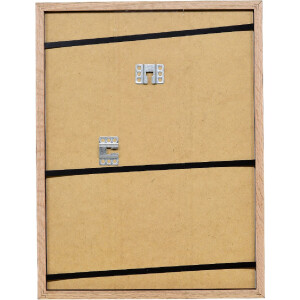 Ramă foto din lemn masiv nuc 70x70 cm cu sticlă transparentă și element de distanțare