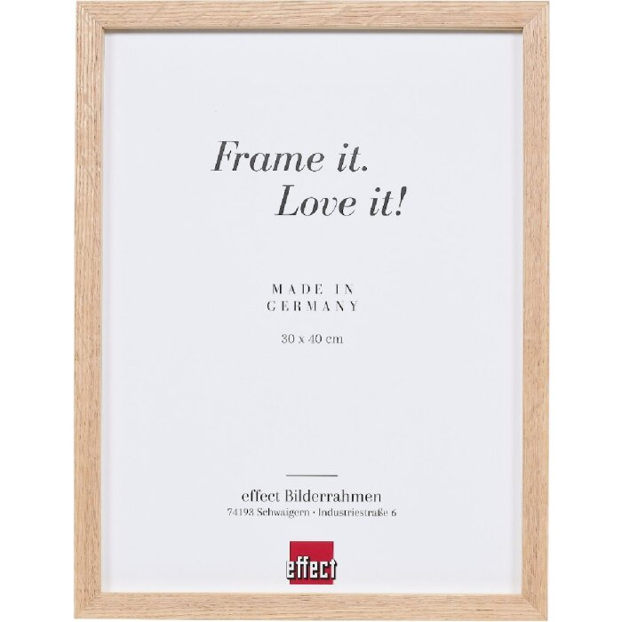 Rama foto din lemn masiv ește, profil 2430, 25x70 cm, glazură transparentă, listă de distanțare