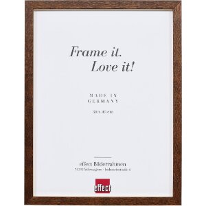 Ramă foto din lemn masiv stejar nucă, 15x20 cm, cu sticlă...