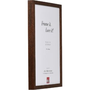 Rama foto Profil 2430 din lemn masiv nuc, 30x40 cm, glas transparent