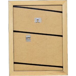 Oglindă de perete din lemn cu profil concav 2420, 20x20 cm, gri