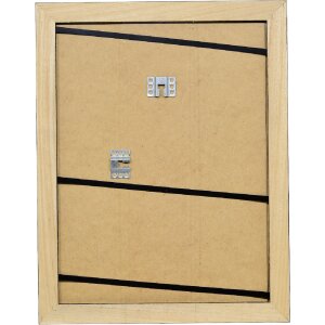 Oglindă cu profil din lemn masiv 10x10 cm, negru