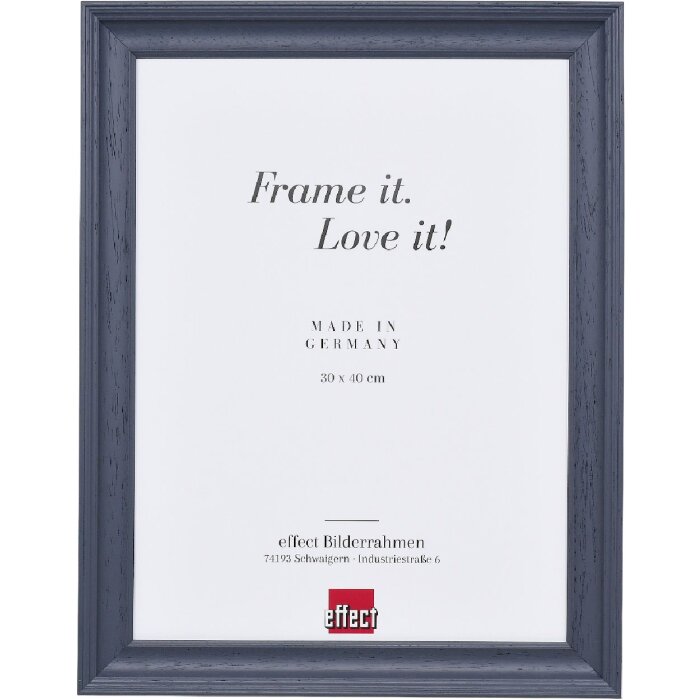 Ramă foto din lemn Profil 2420 gri 18x24 cm cu sticlă antireflex