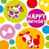 Artebene Minikarte Birthday Hunde 8x8 cm mit Umschlag