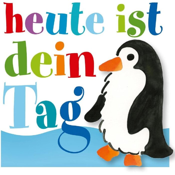Artebene Minikarte Pinguin Kids 8x8 cm mit Umschlag