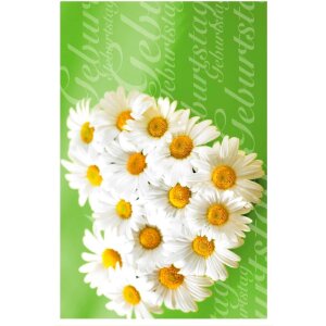 Artebene Karte Folie Geburtstag Margeritenherz
