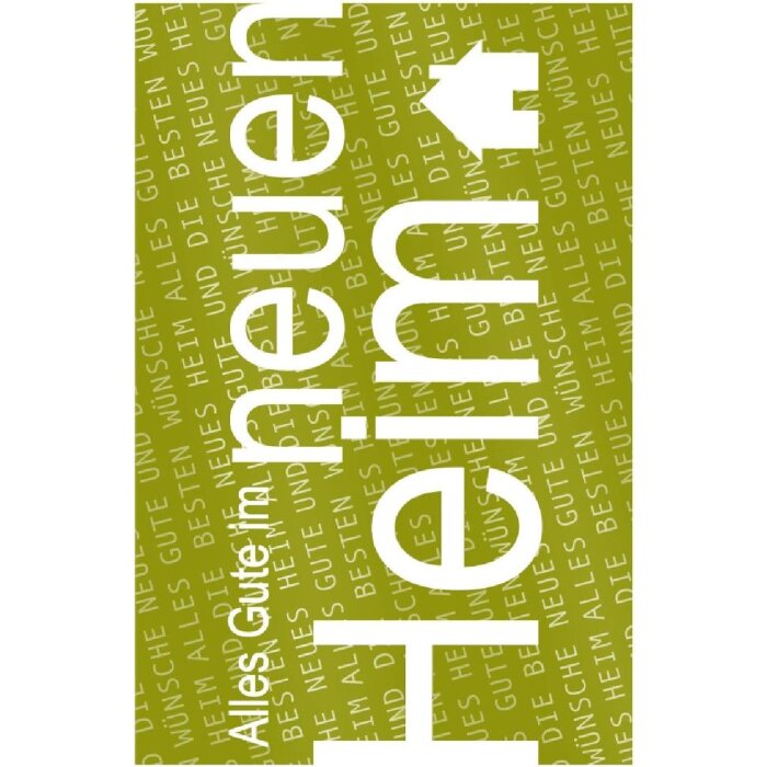 Artebene Karte Präge-Neues Heim, Farbe: nicht angegeben, Größe: nicht angegeben