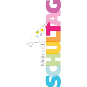 Artebene Karte Präge-Schulanfang-Typo