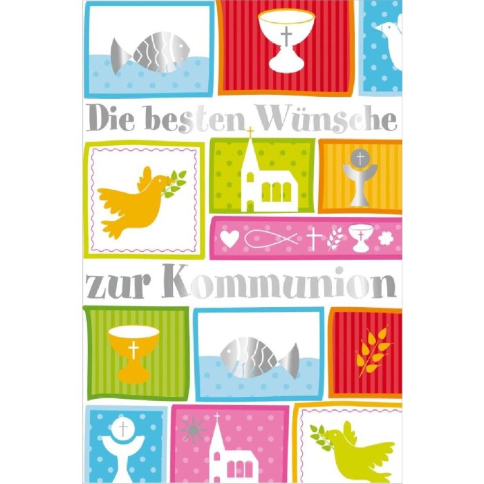 Artebene Karte Präge Kommunion Symbole