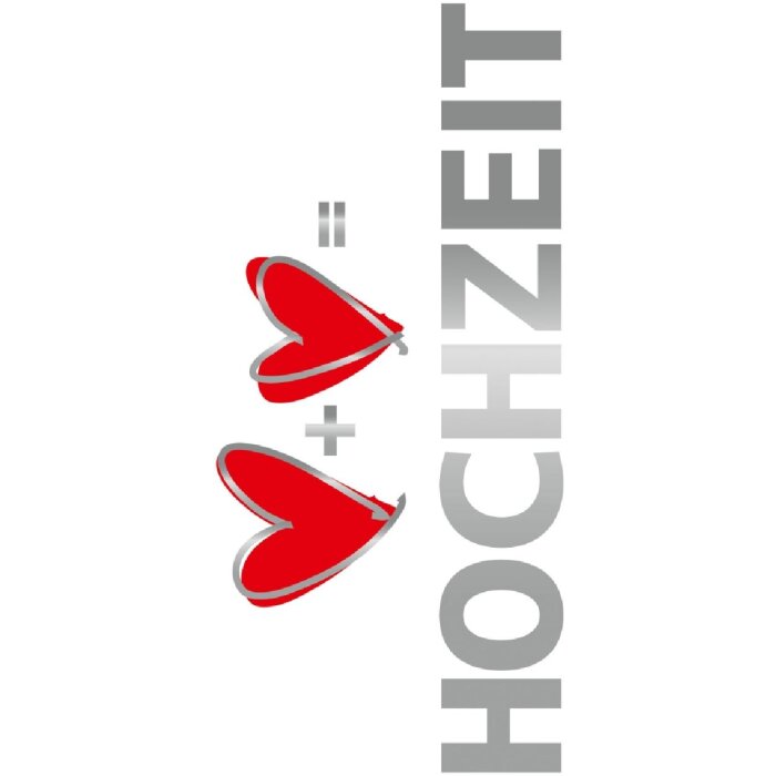 Artebene Karte Präge-Hochzeit-Herzen weiß mittel