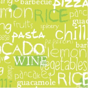 ARTEBENE Papier-Servietten Culinaria hellgrün 25x25...