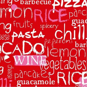 Papier-Servietten Culinaria rot