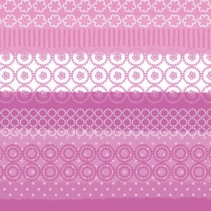 Papier-Servietten Mustermix-Streifen-pink