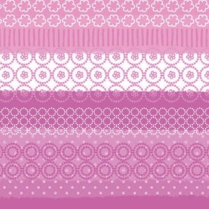 Papier-Servietten Mustermix-Streifen-pink