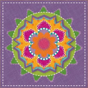 Papier-Servietten Kaleido-pflaume