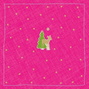 ARTEBENE Papier-Servietten Bambi-klein-pink 33x33 cm 20...